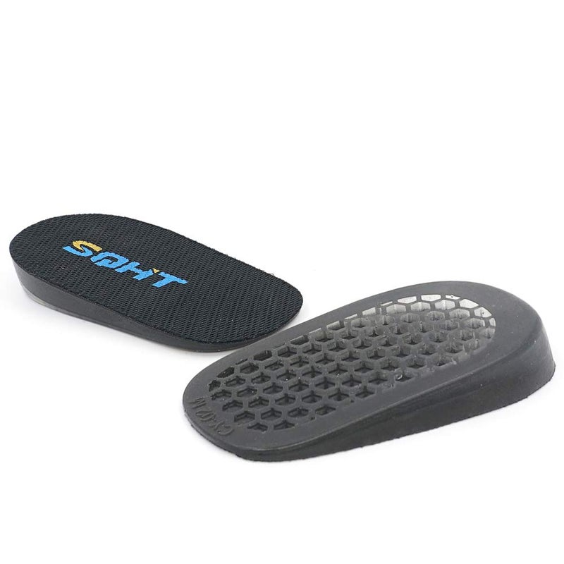 SQHT 's Height Increase Insoles - Heel Shoe Lift Inserts for Achilles Tendonitis and Leg Length Discrepancy  Heel Cushion for Men & Women (Large (0.6 "" Height)) - Image 1